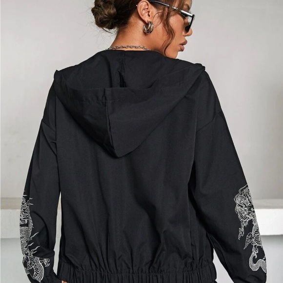 (SET) Black and white dragon set, elastic material - Picture 3 of 3